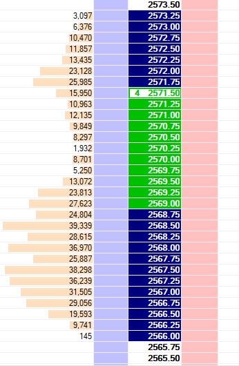 Typical Trading DOM