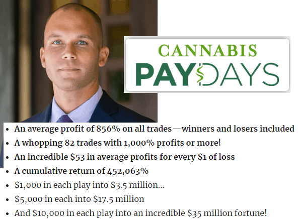 Adam O'Dell's Cannabis Paydays